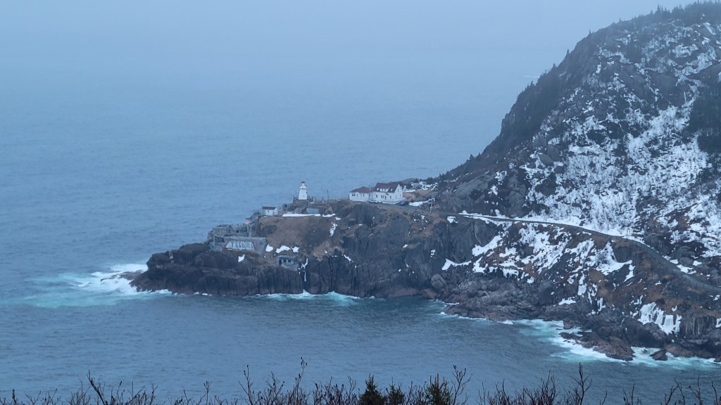 Fort Amherst Lighthouse across the water from Signal Hill