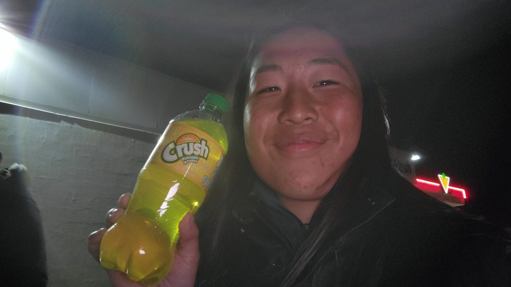 A bottle of Pineapple Crush, a flavour unique to Newfoundland